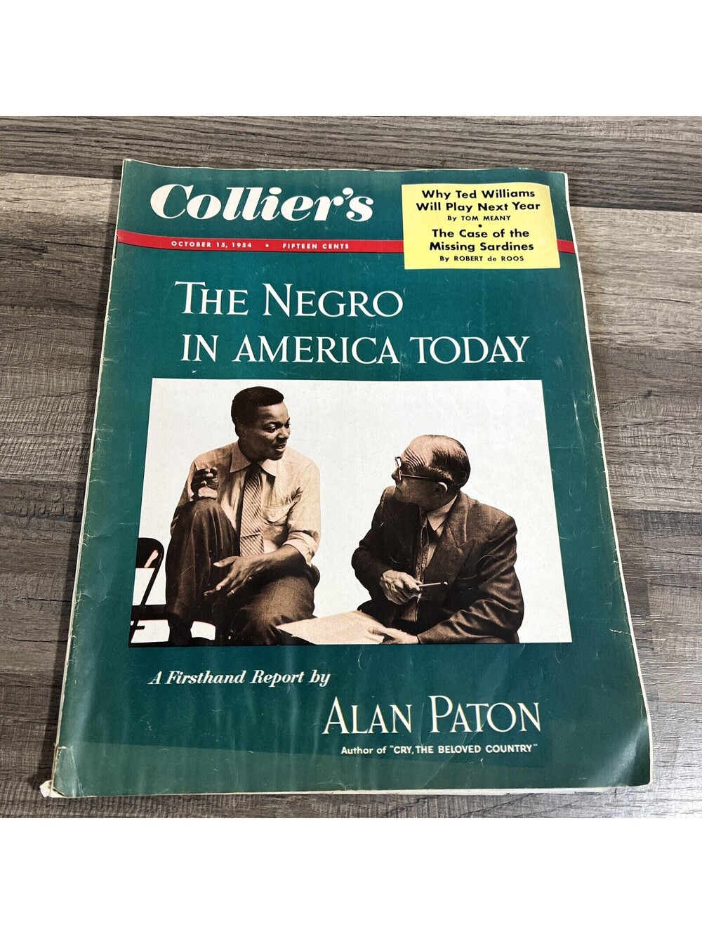 Colliers Magazine October 1954 The Negro in America Today Alan Paton